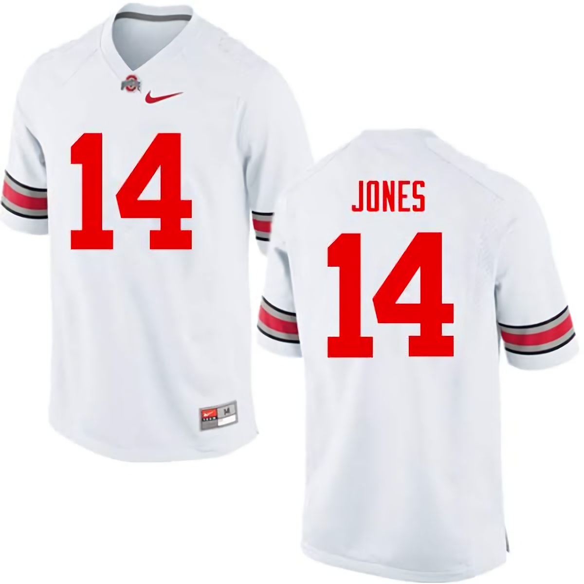 Keandre Jones Ohio State Buckeyes Men's NCAA #14 Nike White College Stitched Football Jersey KVM2556HG